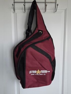 Star Trek The Cruise IV 2020 Sling Backpack Maroon - Voyager Exclusive